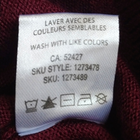 Lily Morgan V-neck Button Front Cardigan Plum Plus size - Picture 7 of 9